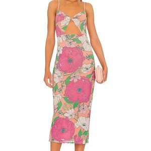 AFRM Simona Mesh Midi Dress